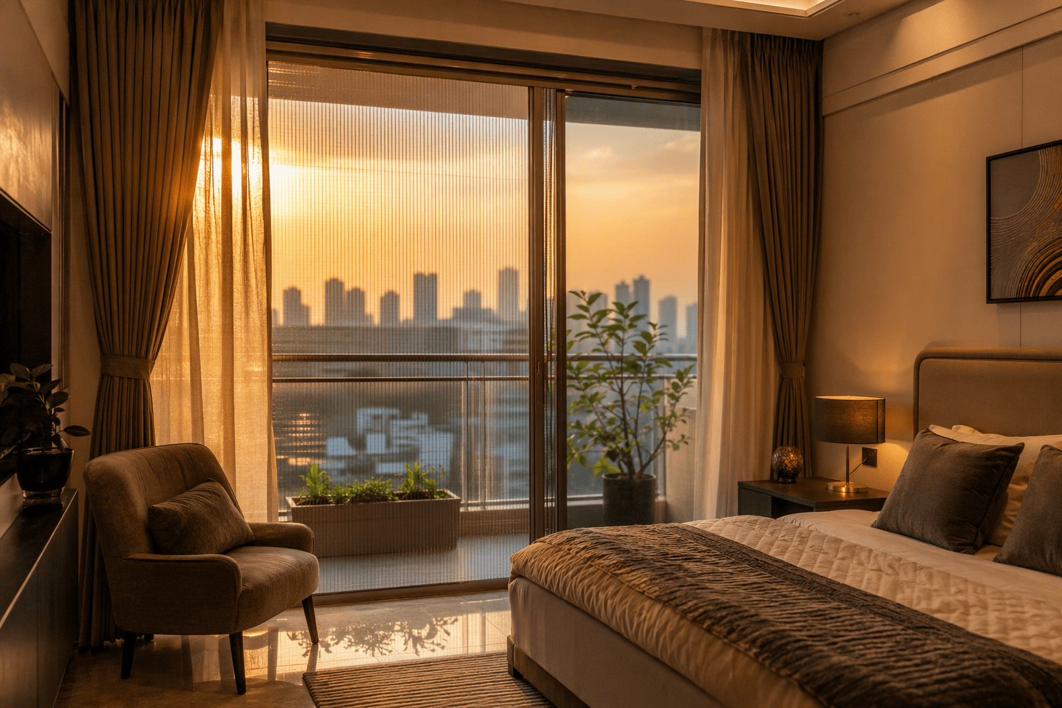 Bedroom Sliding Net